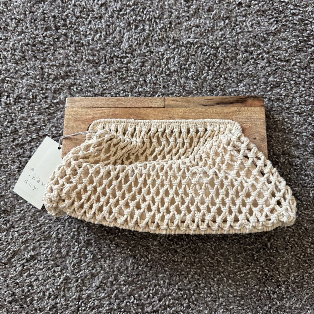 A New Day Macrame Crotchet clutch